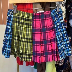 Multicolor Plaid Women's Skirt
